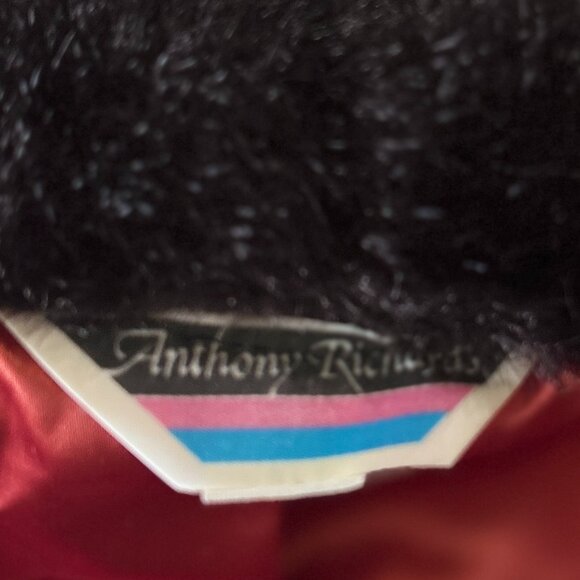 Anthony Richards Vintage OSFM Brown Faux Fur Evening Wrap Capelet Glam Dressy - Picture 6 of 7